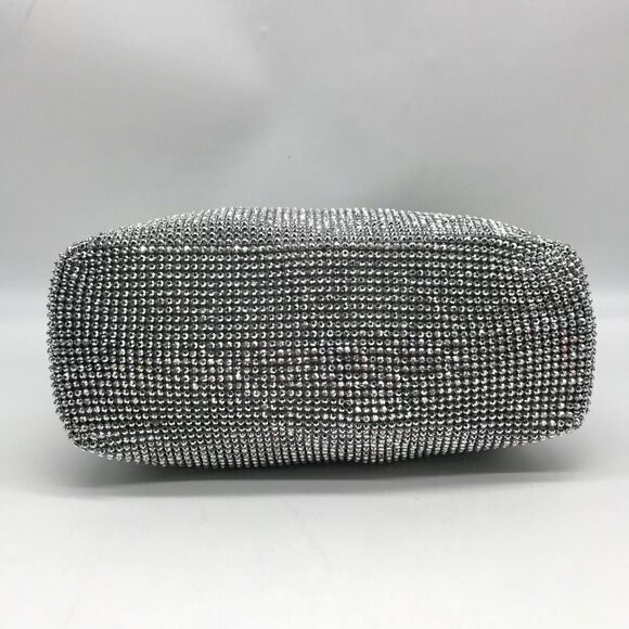 I.N.C International Concepts Silver Mesh Scrunch Shoulder Bag - Picture 5 of 11